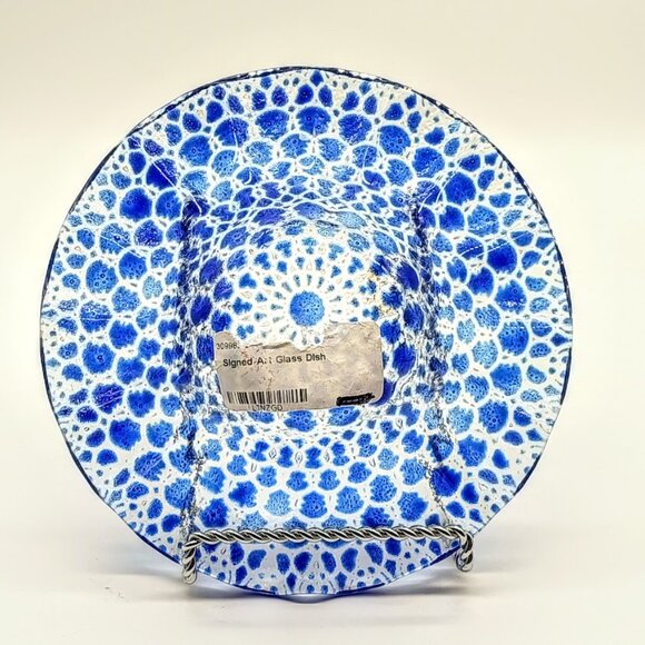 Sydenstricker Hand-Crafted Vintage Fused Art Glass Bowl - Picture 5 of 6